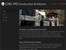 Tablet Screenshot of europrointeriors.com